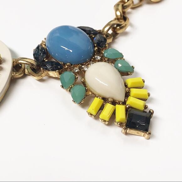 J. Crew Lucite Cluster Teardrop Statement Necklace - Picture 4 of 8